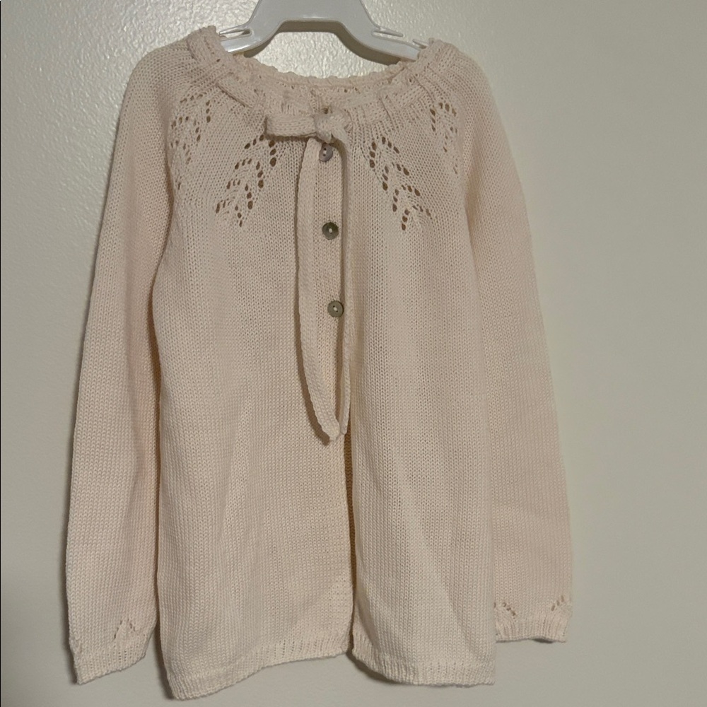 Adorable Cream Kids' Cardigan